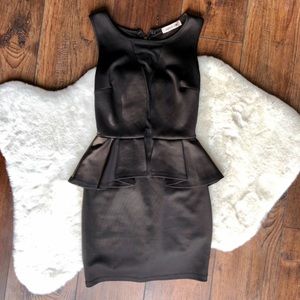 Peplum bandage dress